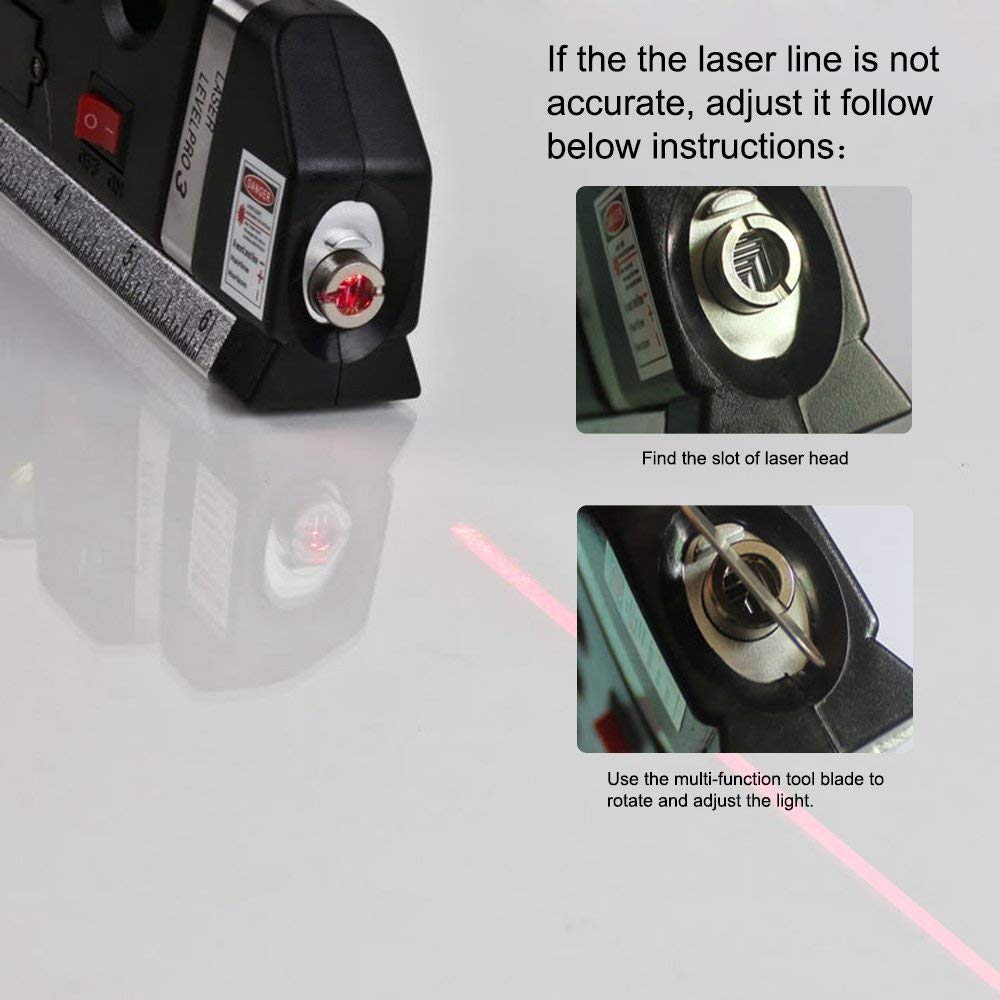 AccuLine 4 in 1 Laser Level Tape