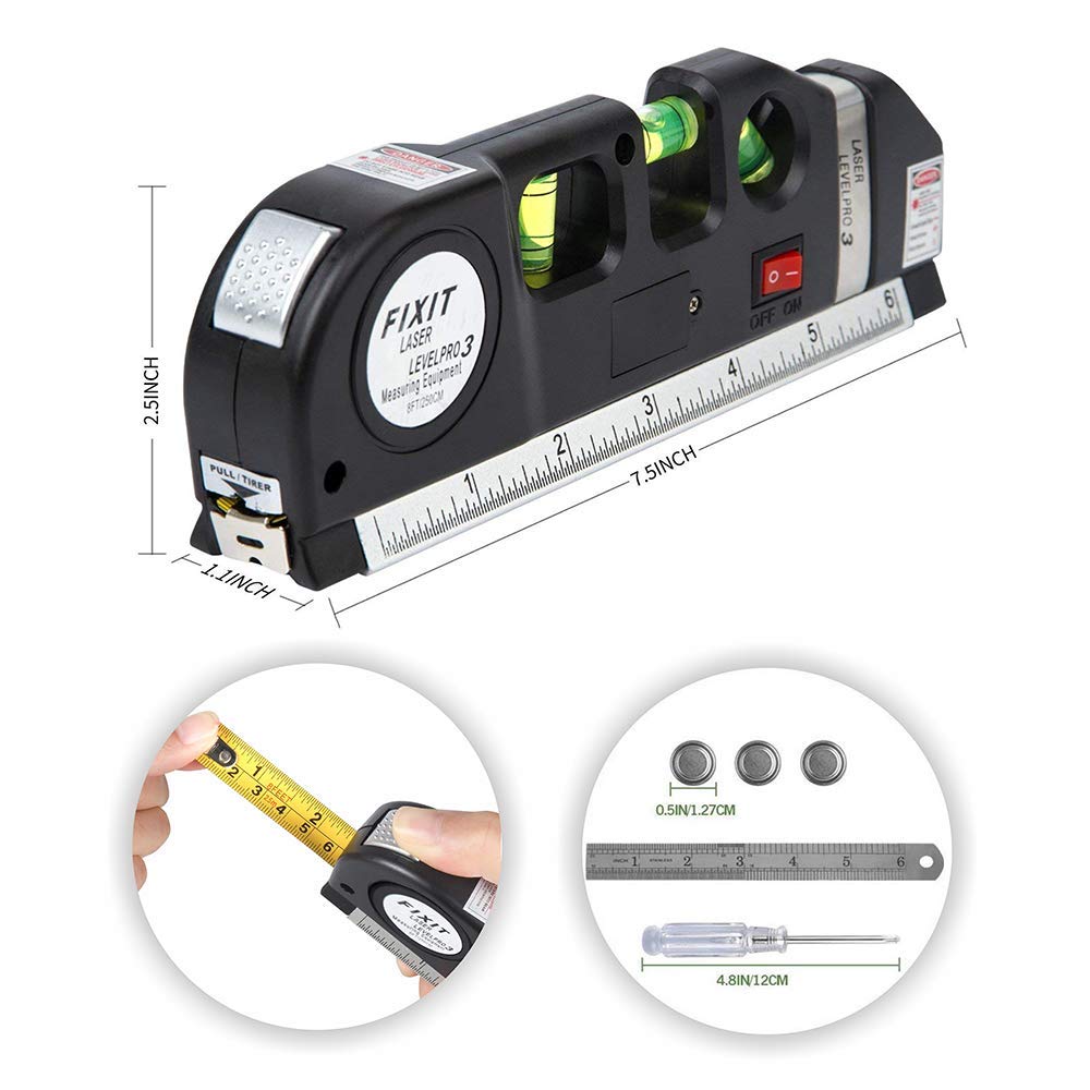 AccuLine 4 in 1 Laser Level Tape