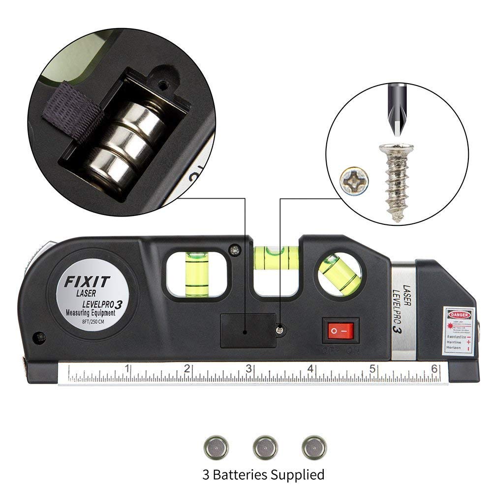 AccuLine 4 in 1 Laser Level Tape